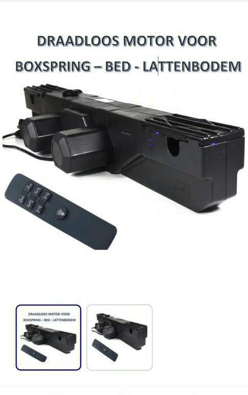 Universele Elektrische Bedmotor Draadloos-BoxPower RF, Ophalen, Nieuw, Tweepersoons, Bedbodem