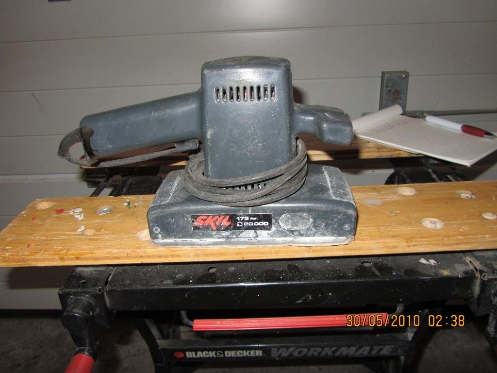 Vlakschuurmachine Skil 175W, Doe-het-zelf en Verbouw, Gereedschap | Schuurmachines, Ophalen, Gebruikt, Minder dan 600 watt, Vlakschuurmachine