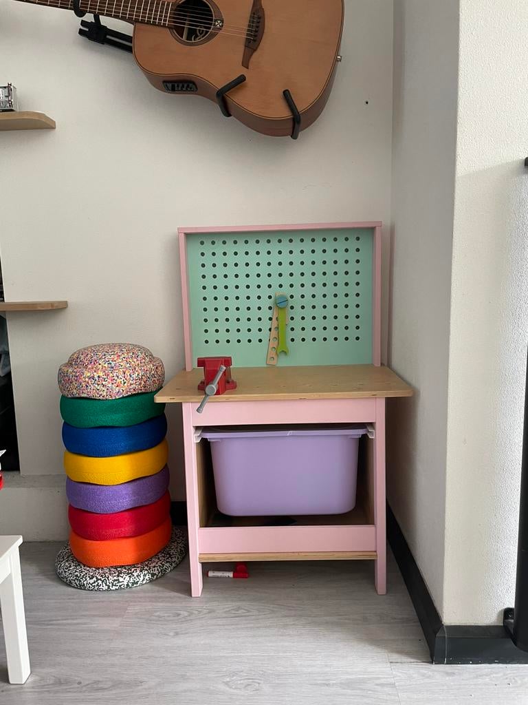 IKEA DUKTIG houten werkbank kind, Kinderen en Baby's, Speelgoed | Educatief en Creatief, Ophalen, Gebruikt, Bouwen