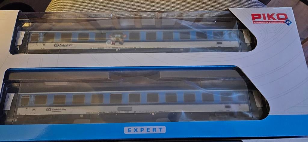 Piko CD Eurofima Rijtuigen 58270 en 58547, Gelijkstroom, Verzenden, Wagon, Piko