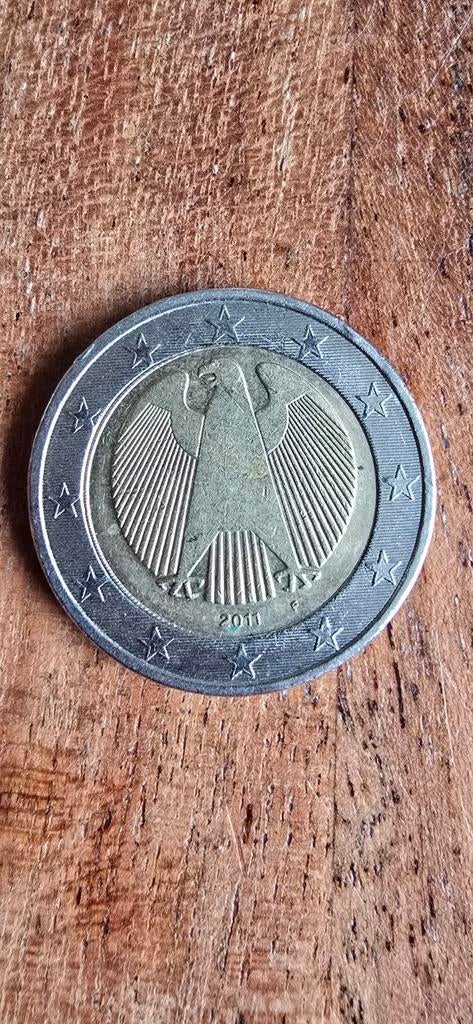 Duitsland kleine misslag F 2011 2 euro, Postzegels en Munten, Munten | Europa | Euromunten, Ophalen of Verzenden, Duitsland, 2 euro