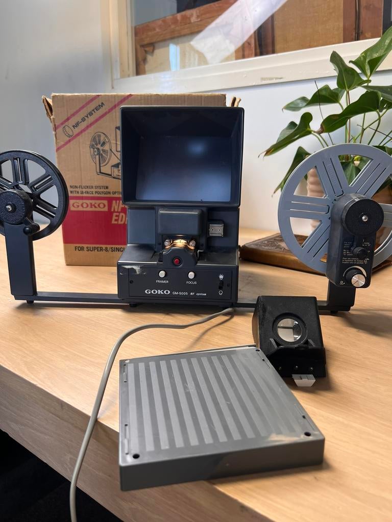 Goko GM-5005 Super 8 Editor Viewer + spoelen, Audio, Tv en Foto, Filmrollen, D, Ophalen of Verzenden, 8mm film, D