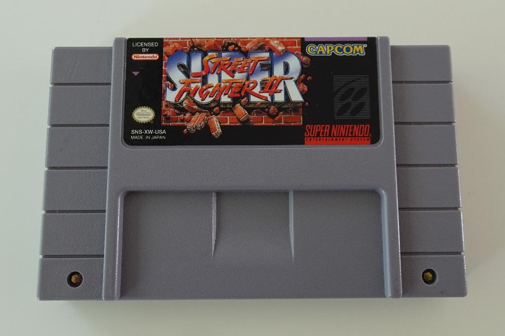 Super Street Fighter 2 NTSC voor Super Nintendo, Ophalen, Vechten, 2 spelers, Zo goed als nieuw