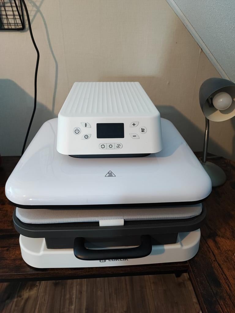 Warmtepers hittepers loklik automatische drukpers, Ophalen, Zo goed als nieuw