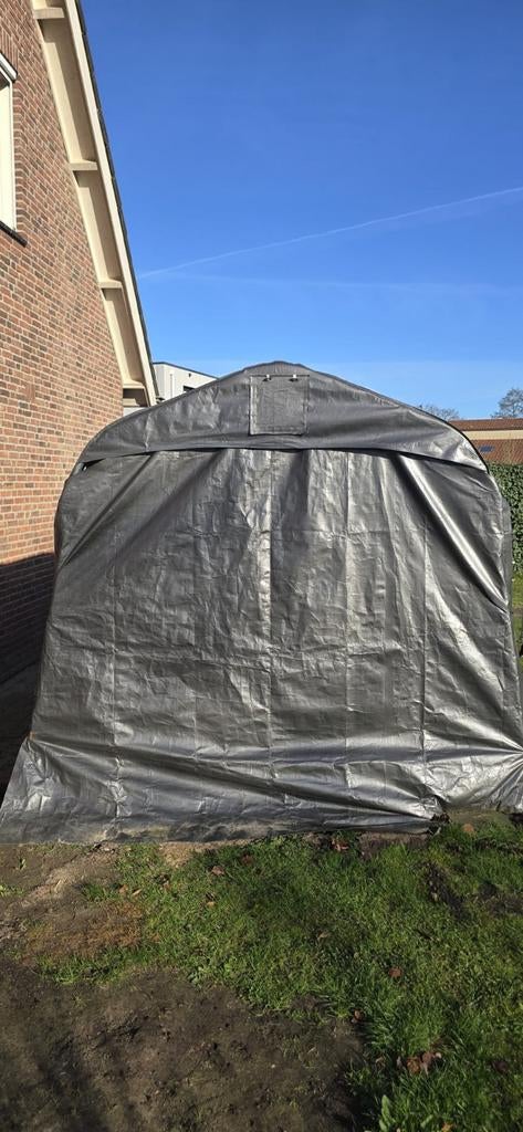 Garagetent., Tuin en Terras, Bergingen en Tuinkasten, Gebruikt, Overige typen, Overige materialen, Ophalen
