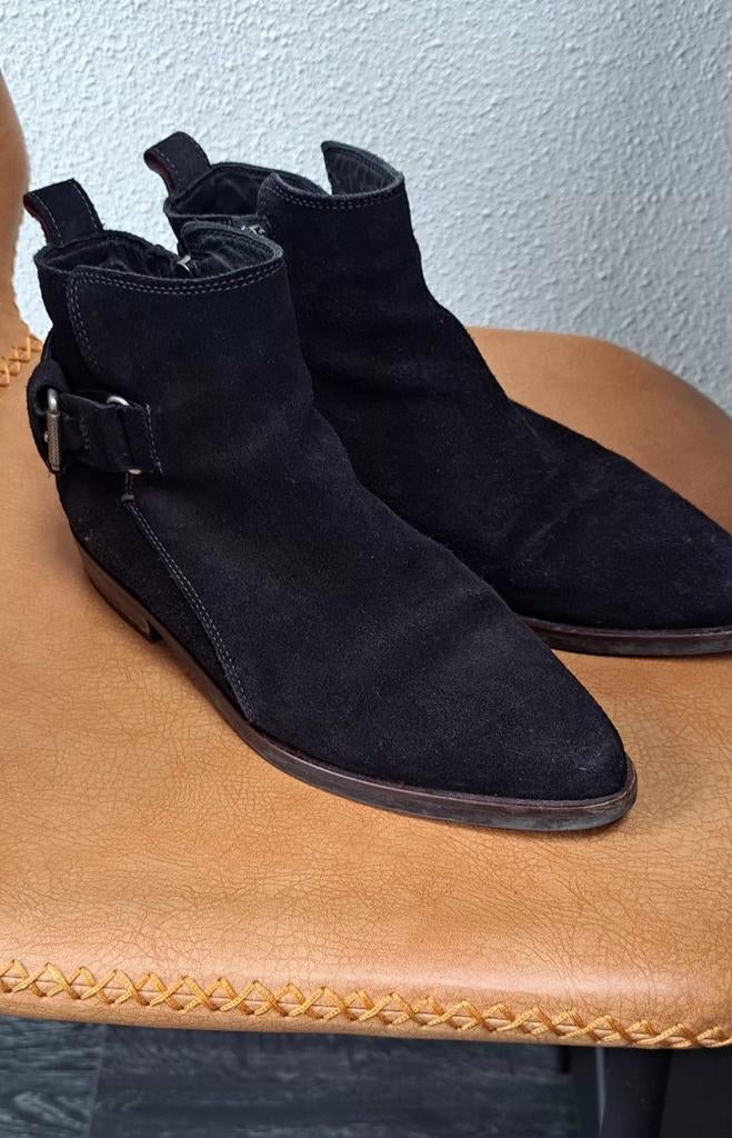 Tommy Hilfiger zwart mt 38 enkellaars, Ophalen of Verzenden, Zo goed als nieuw, Zwart