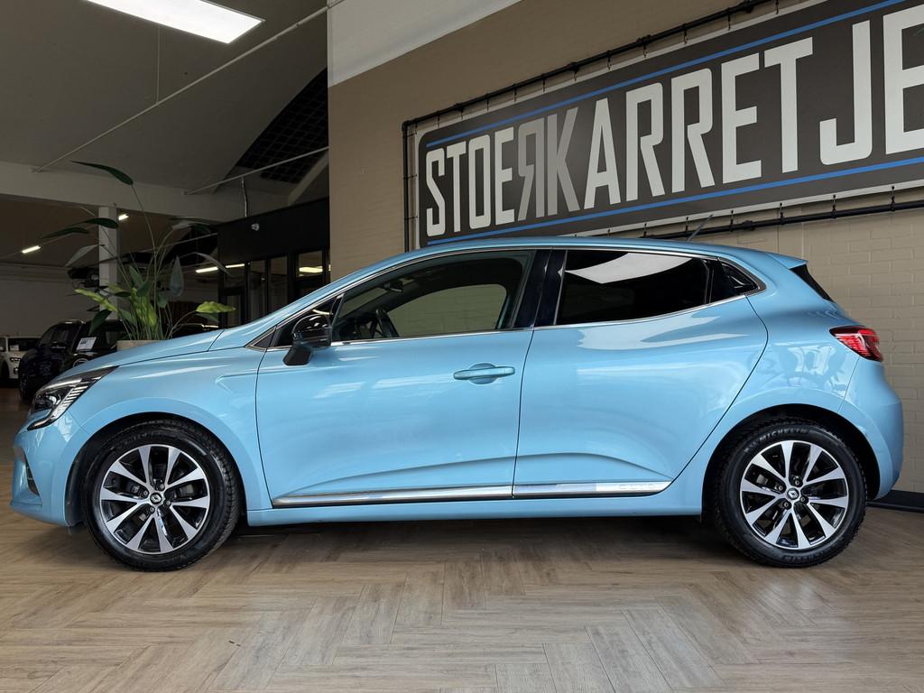 Renault Clio 1.0 TCe Intens | Groot Navi | 360 | Stuur & sto, Voorwielaandrijving, 1071 kg, Gebruikt, Blauw