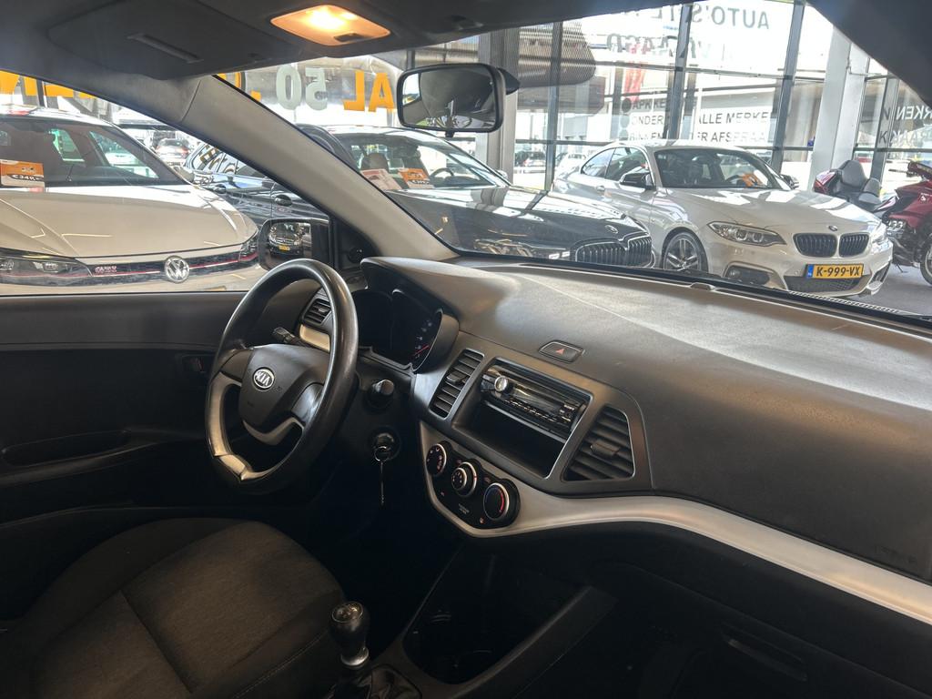 Kia Picanto 1.0 CVVT Airco | Radio/MP3 | Nederlands geleverd, Voorwielaandrijving, Euro 5, Stof, Gebruikt