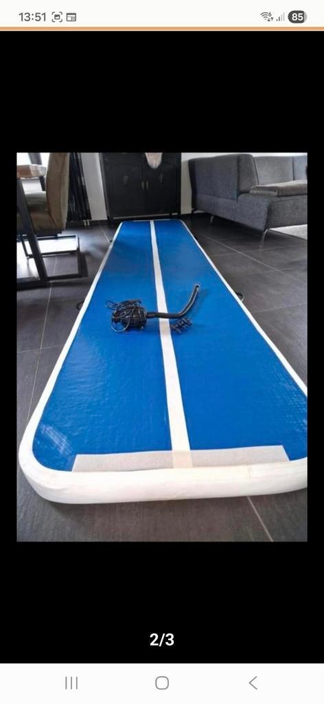 Airtrack - 4 meter lang, zo goed als nieuw, Ophalen of Verzenden, Zo goed als nieuw