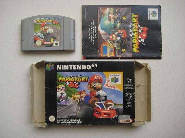Mario Kart N64 Nintendo 64 (los spel €40), Gebruikt, Racen en Vliegen, Ophalen of Verzenden, 3 spelers of meer