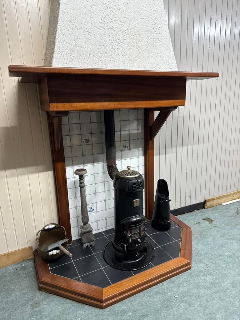 Te koop potkachel en of met schouw. Etna Sun5326, Huis en Inrichting, Kachels, Ophalen, Zo goed als nieuw, Hout, Houtkachel