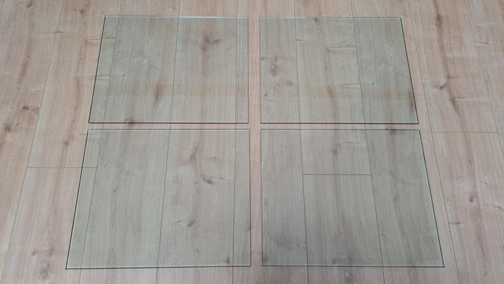 Lundia, glazen schappen, 4x, 40 x 50cm, Ophalen, 25 tot 50 cm, 50 tot 100 cm, Minder dan 100 cm