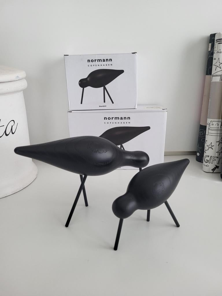Normann Copenhagen Shorebirds - Set van 2, Hout, Zwart, Ophalen of Verzenden, Zo goed als nieuw