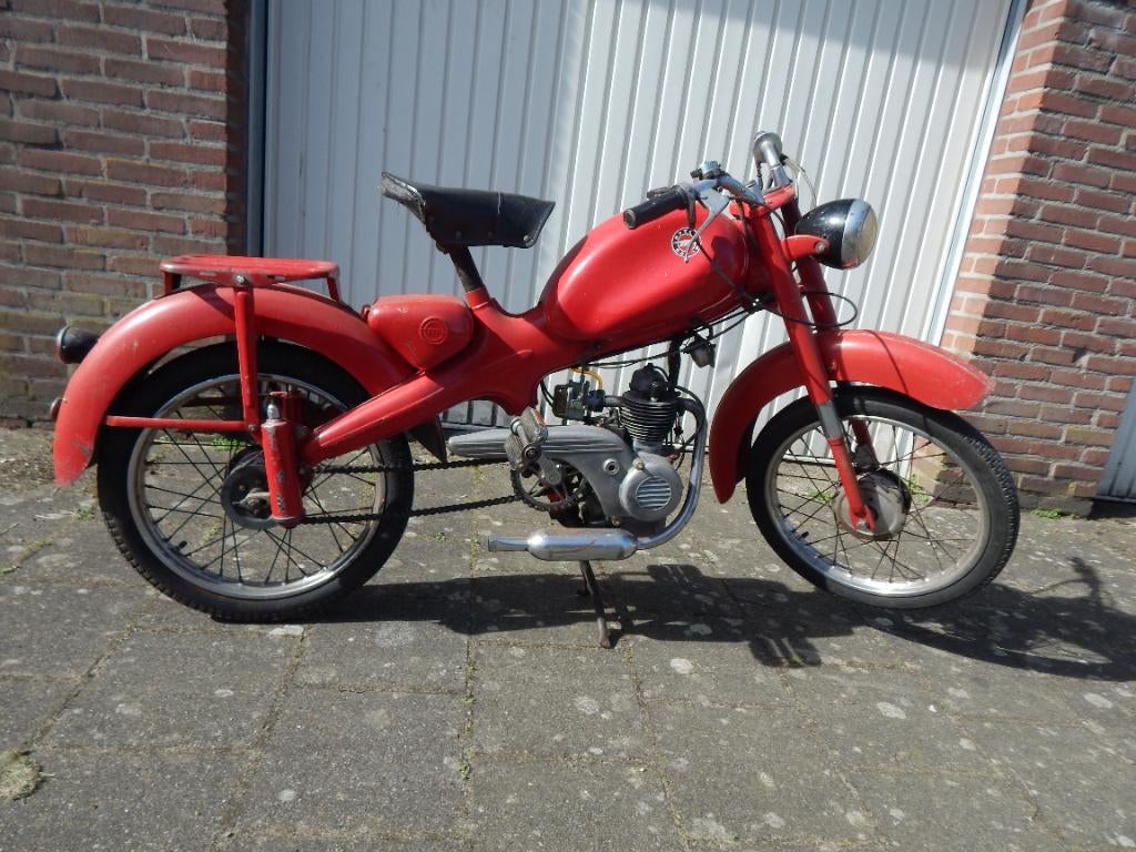 Motom 48 4 takt bromfiets +/- 1958, Fietsen en Brommers, Brommers | Oldtimers, Overige merken, Ophalen