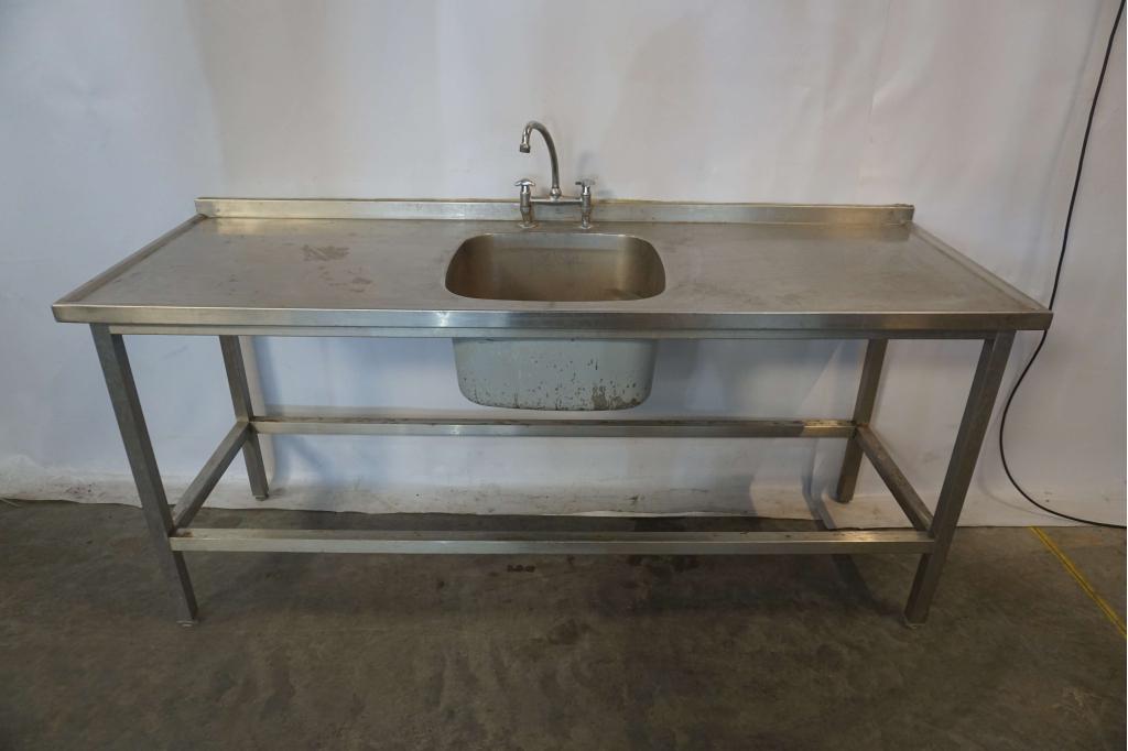 RVS horeca spoeltafel werktafel afvoertafel aanvoertafel, Gebruikt, RVS Meubilair, Niet ingevuld, Niet ingevuld