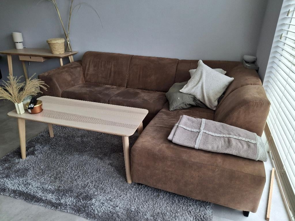 Bank, Ophalen, 125 tot 150 cm, Hoekbank, Stof