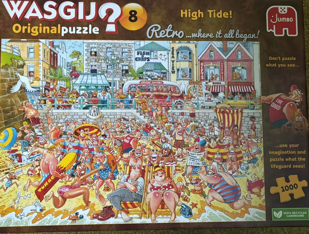 Puzzels Wasgij en Thats Life, Ophalen of Verzenden, 500 t/m 1500 stukjes, Zo goed als nieuw