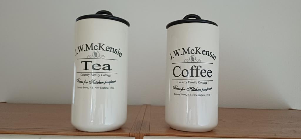 Mooie voorraadpotten. Per 2, Huis en Inrichting, Ophalen of Verzenden, Zo goed als nieuw, Overige materialen, Pot, Bus of Blik