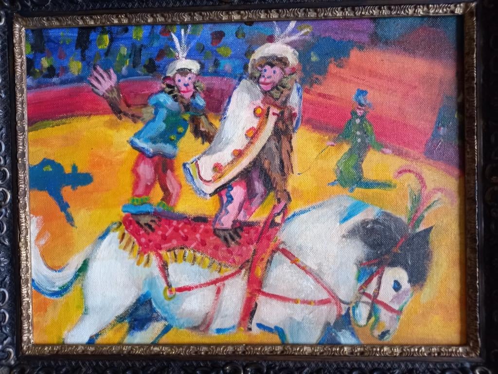 Circus schilderij, Verzenden