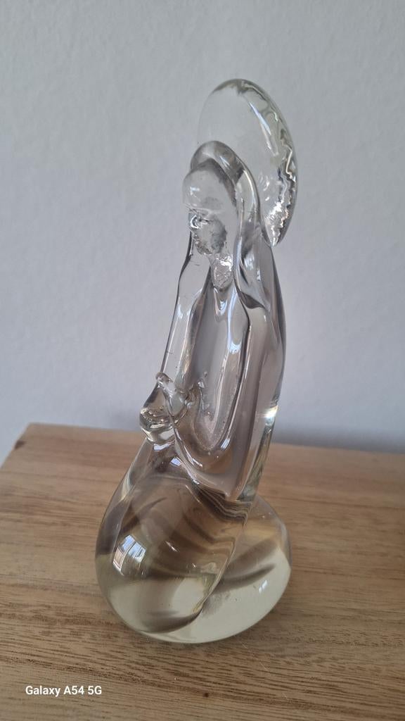 ICET Arte Murano Glazen Madonna Beeldje, Antiek en Kunst, Antiek | Glas en Kristal, Ophalen of Verzenden