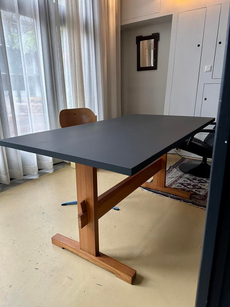 Vintage Shaker stijl eettafel, werktafel, bureautafel, Huis en Inrichting, Tafels | Eettafels, Ophalen, Gebruikt, -, -