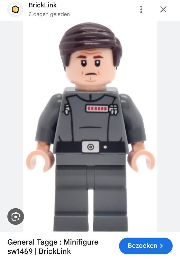 Lego Star Wars General Tagge SW1469 Death Star 75419 NIEUW, Star Wars, Lego, Nieuw, Ophalen of Verzenden