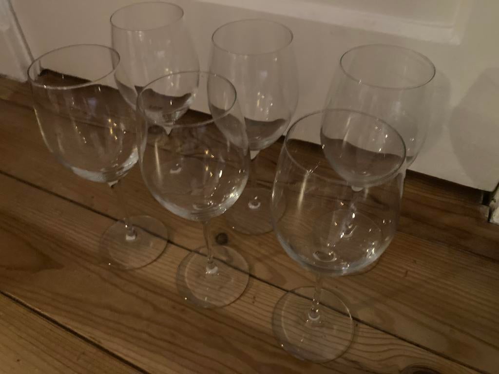 Wijnglazen 6 stuks, Ophalen, Zo goed als nieuw, Overige typen