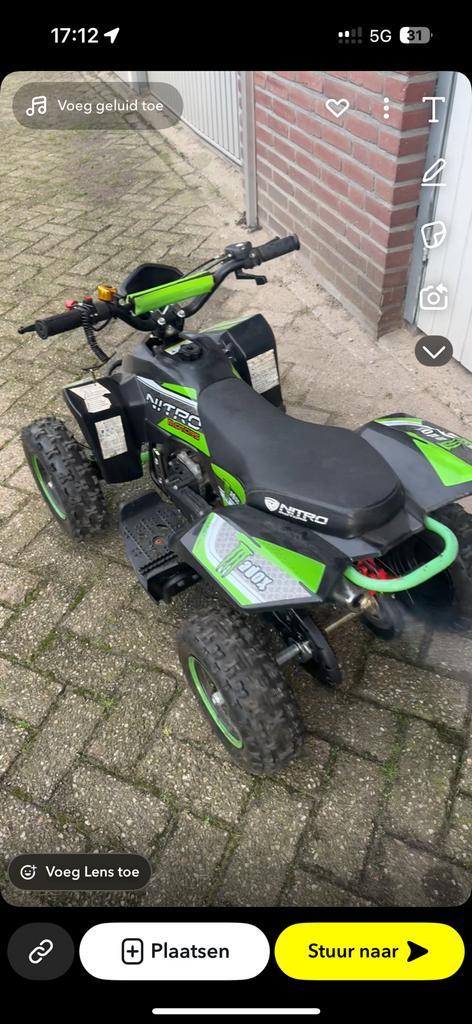 Leuke 49cc quad helemaal gereviseerd nieuwe banden, Ophalen, Zo goed als nieuw, Overige typen