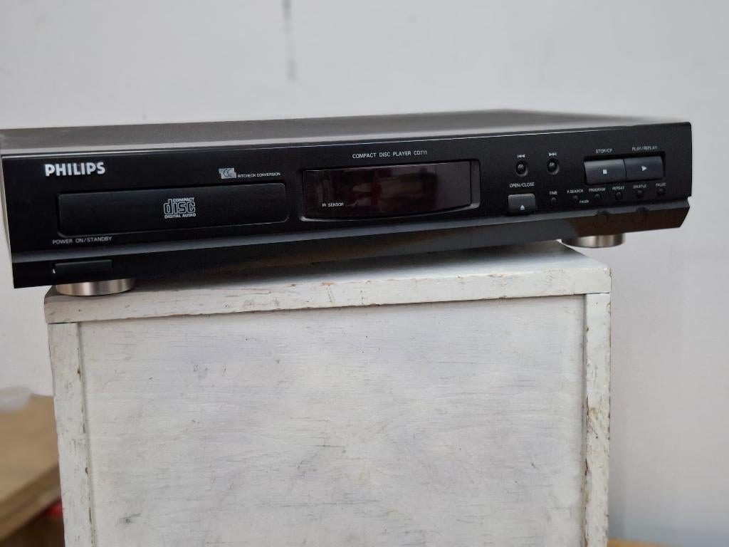 nieuwstaat cd speler philips cd711, Ophalen of Verzenden, Refurbished, Philips, Wisselaar