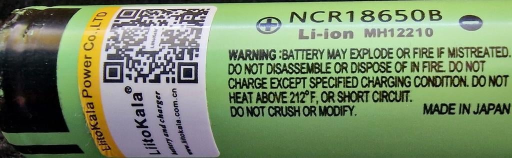 Nieuwe 18650 Li-ion batterij - 2500 mAh, Ophalen, Nieuw, LiitoKala