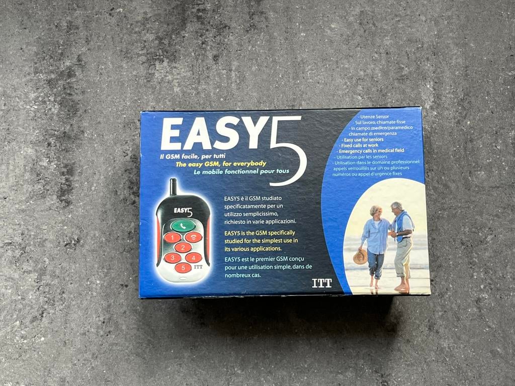 ITT Easy 5 mobiele telefoon voor senioren, Telecommunicatie, Mobiele telefoons | Overige merken, Ophalen of Verzenden, Zo goed als nieuw