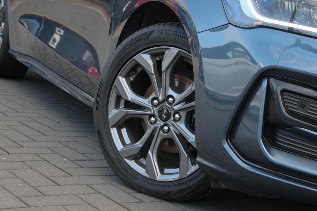 Ford Focus 1.0 EcoBoost Hybrid ST Line 125pk | SYNC 4 Naviga, Gebruikt, 1404 kg, Blauw, Origineel Nederlands