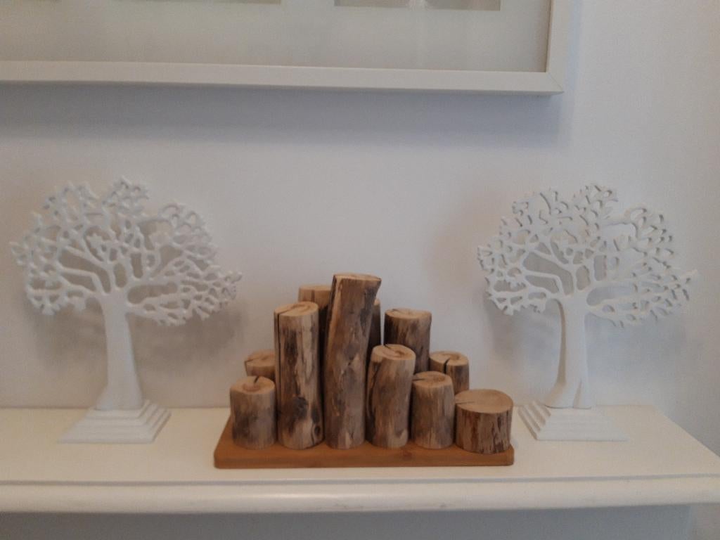 Decoratieve takkenstandaard (handgemaakt) gratis bij lamp, Huis en Inrichting, Lampen | Tafellampen, Zo goed als nieuw, Minder dan 50 cm