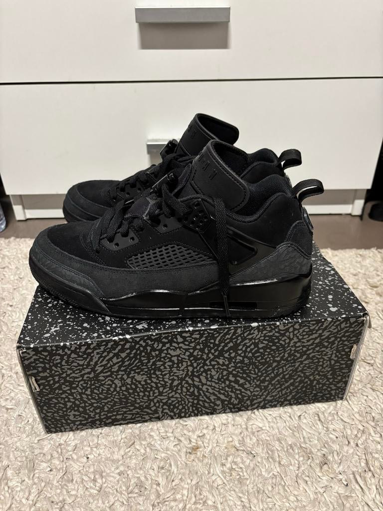 Jordan Spizike Low Black Cat – Size 42 – Worn Once Like new, Zwart, Ophalen of Verzenden, Sneakers of Gympen, Zo goed als nieuw