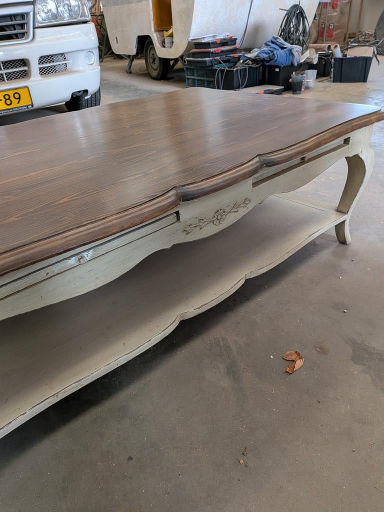 Landelijk/brocante salontafel, Ophalen of Verzenden