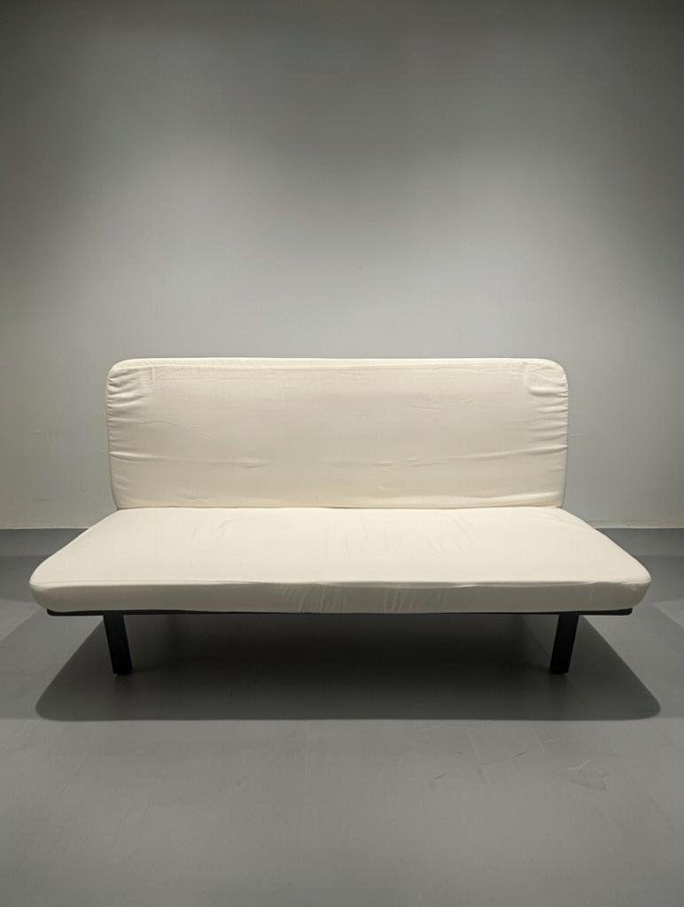 Slaapbank Nyhamn, Huis en Inrichting, Slaapkamer | Slaapbanken, Gebruikt, Wit, Tweepersoons, Ophalen of Verzenden