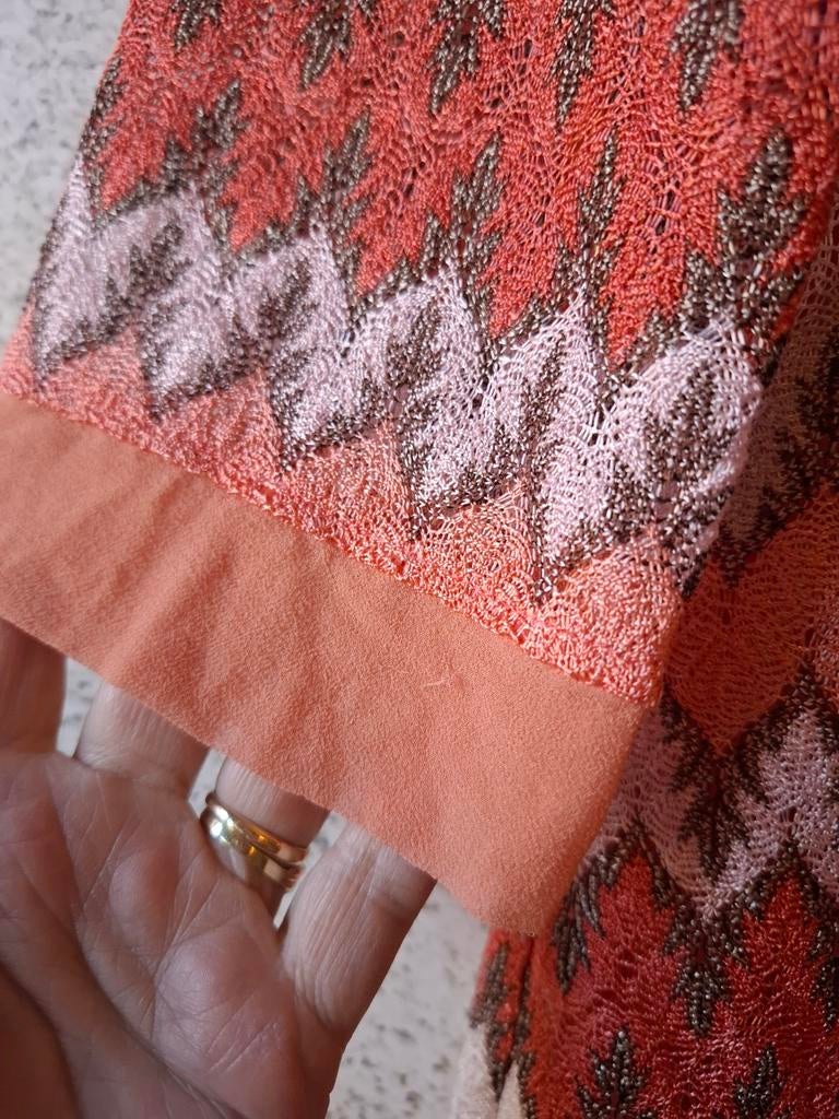 Ana Alcazar gevoerde kanten jurk Missoni print maat 42/40, Maat 38/40 (M), Overige kleuren, Ophalen of Verzenden, Zo goed als nieuw