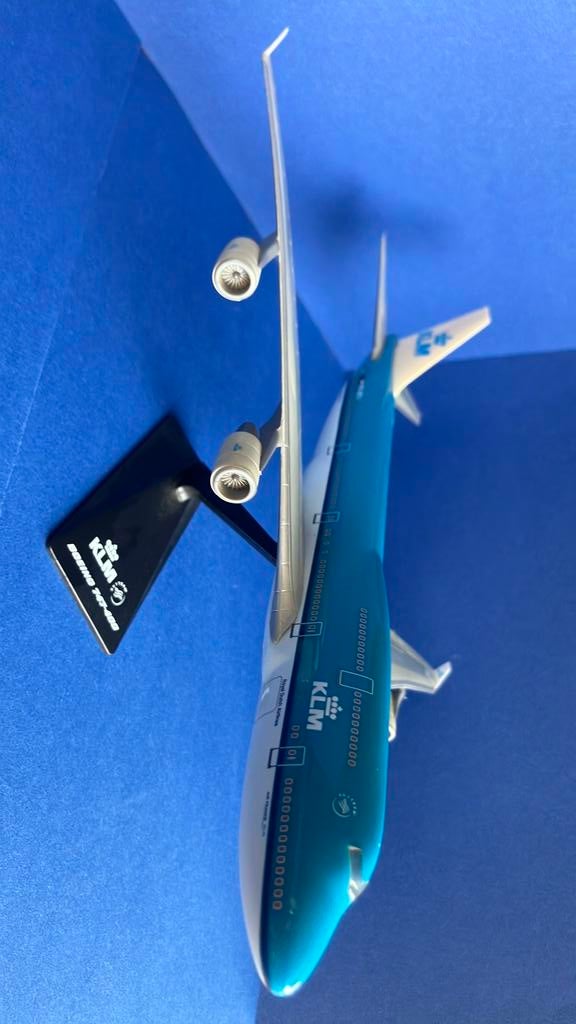 KLM B747-400 snapfit, Ophalen of Verzenden, Zo goed als nieuw, 1:200 of kleiner, Overige merken