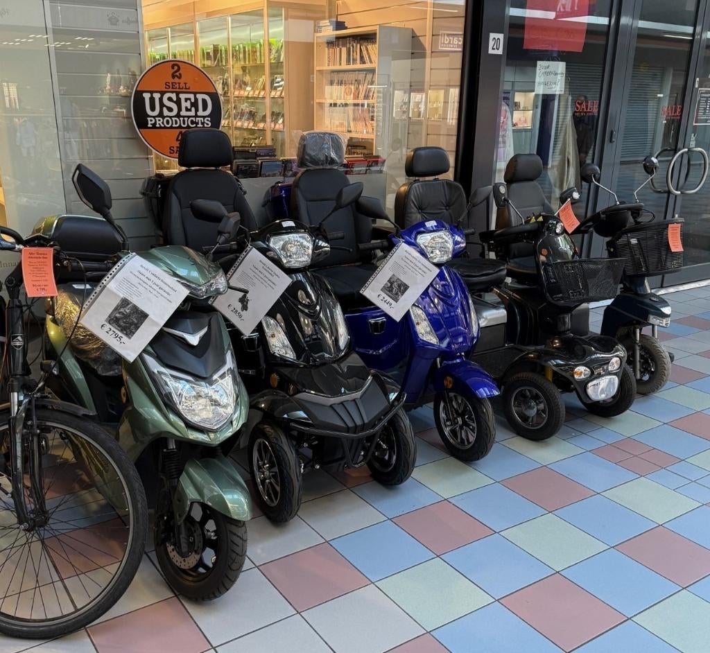 Nieuwe + gebruikte scootmobielen -veel op voorraad! Garantie, Gebruikt, 16 km/u of meer, 46 km of meer, Mangoland