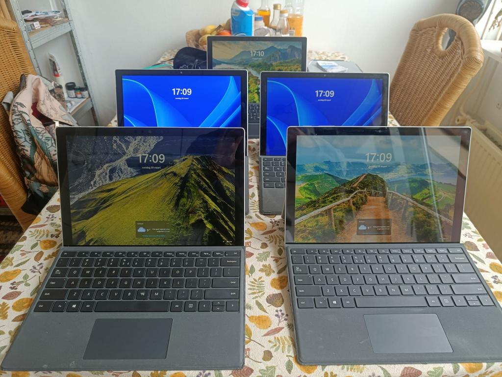 (5x)Microsoft Surface Pro 7 | i7 |16GB | 256GB + accessoires, Core Intel i7, 2 tot 3 Ghz, Qwerty, Ophalen of Verzenden