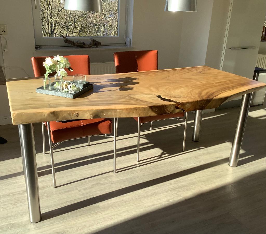 Eetkamertafel, Huis en Inrichting, Tafels | Eettafels, Gebruikt, 50 tot 100 cm, Vijf personen of meer, 150 tot 200 cm