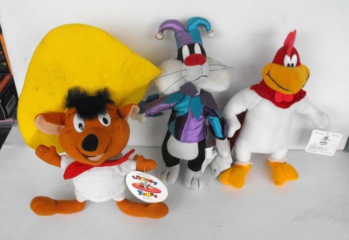 looney tunes pluche Speedy Sylvester Foghorn Leghorn, Verzamelen, Ophalen of Verzenden, Looney Tunes, Zo goed als nieuw, Overige typen