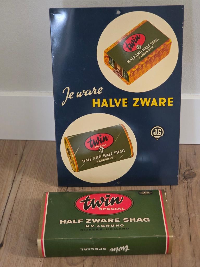 Twin Shag reclame  / etalage materiaal, Verzamelen, Ophalen of Verzenden, Gebruikt, Reclamebord