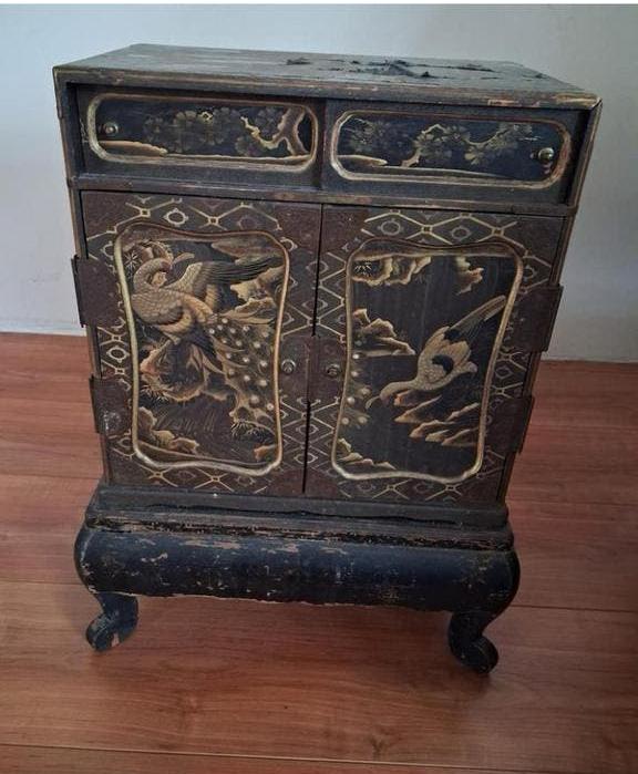 Antiek Japans Lakkabinet (Kodansu) – Meiji Periode, Antiek en Kunst, Ophalen