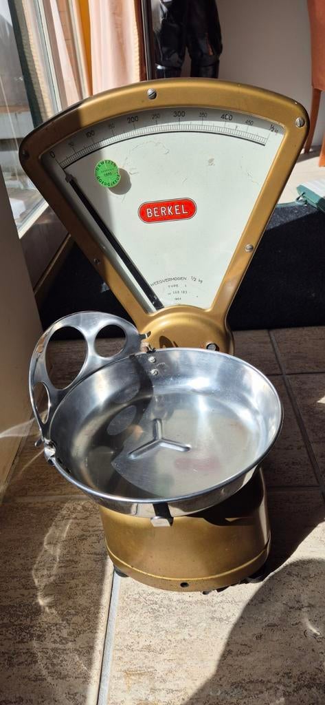Vintage Berkel weegschaal met originele schaal, Ophalen of Verzenden
