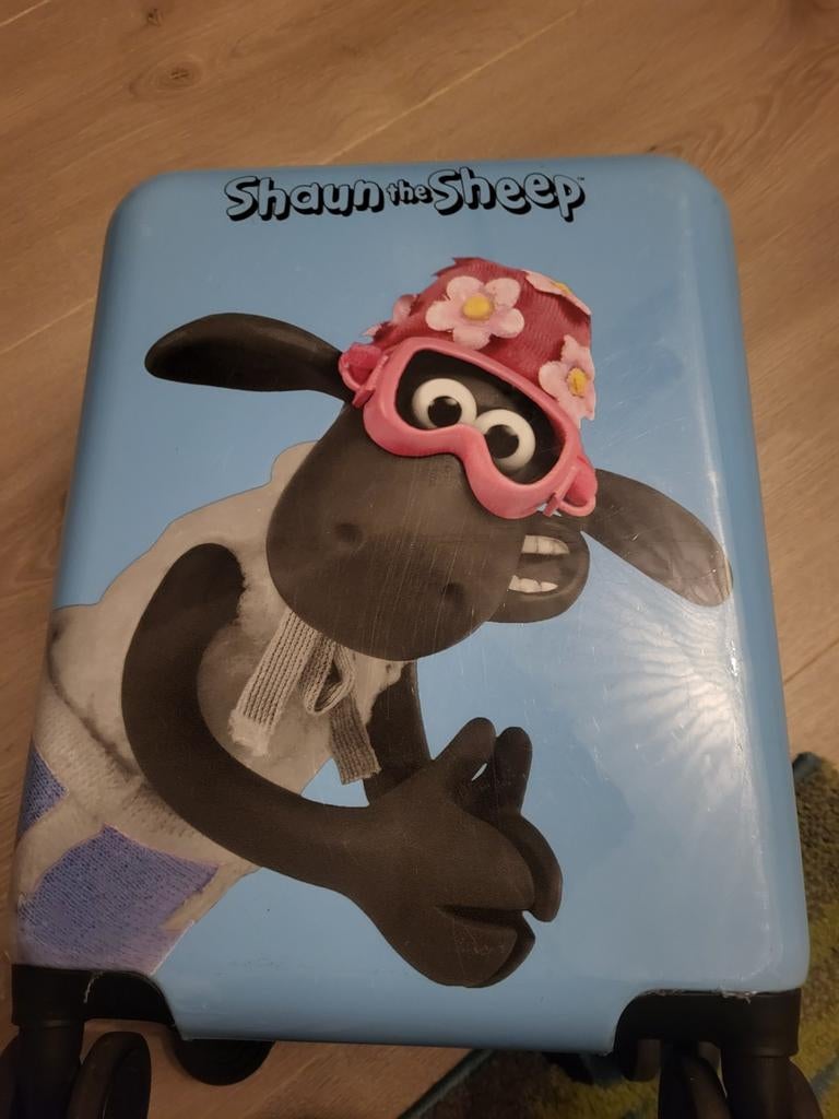 Koffer Shaun the sheep, Ophalen, Gebruikt, Hard kunststof, Minder dan 50 cm