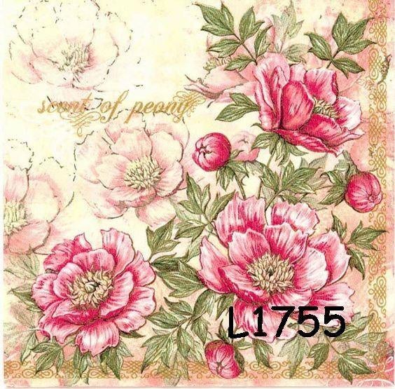 Servetten decoupage/bullet journal * duinroos L1755, Verzenden, Nieuw, Materiaal