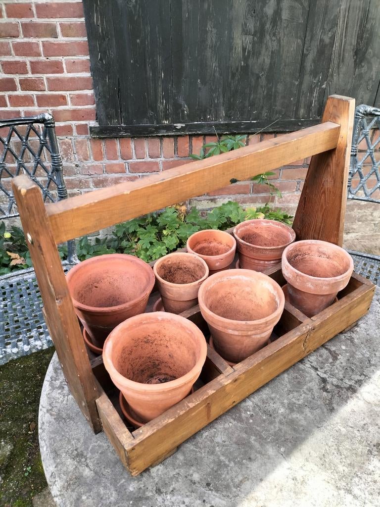 Houten vakkenbak kweekbak, Ophalen