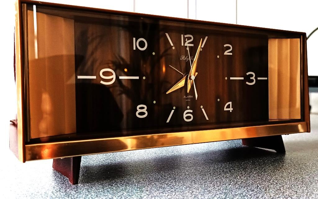 Vintage wekker - Japan 60/70s -van het design Rhythm, Ophalen
