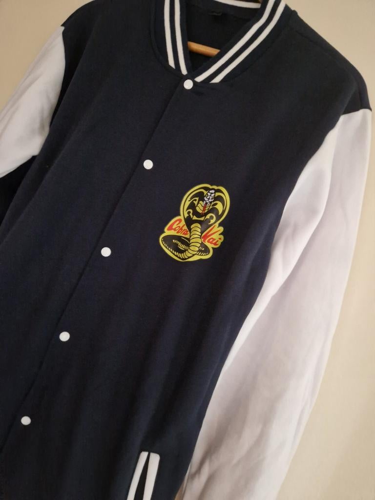cobra kai xl jas varsity jacket jack college jock honkbaljas, Ophalen of Verzenden, Maat 56/58 (XL), Zwart